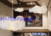 Decoração inflável 220V da exposição do restaurante da lâmpada da luz do balão da lua da nuvem ideal