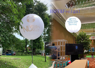 Luz inflável 2000W do balão da lua da decoração do evento que imprime o divertimento 160cm das opções
