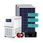 Casa 220v6kw do sistema das energias solares da bateria fotovoltaico do painel do controle do inversor da Fora-grade