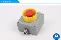Caixa de interruptor impermeável da tecla, alumínio do plástico da luz indicadora da caixa do botão de parada da emergência