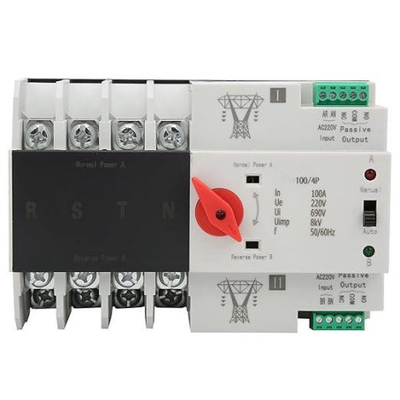 Comutação automática de transferência de potência dupla Comutação de interruptor de circuito de resposta sensível 220V (100/4P)