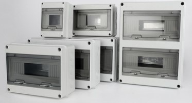 Caixas de distribuição plásticas 100A da iluminação do terminal para os 36 módulos elétricos