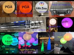 Luz de Balão para Eventos LED Branca ou RGBW 400W de 1,6m/5,2 pés – Tripé, Treliça ou Suspensão no Teto (EUA)