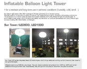 luz do balão da lua do tripé 1000w com o veículo de iluminação móvel transportável