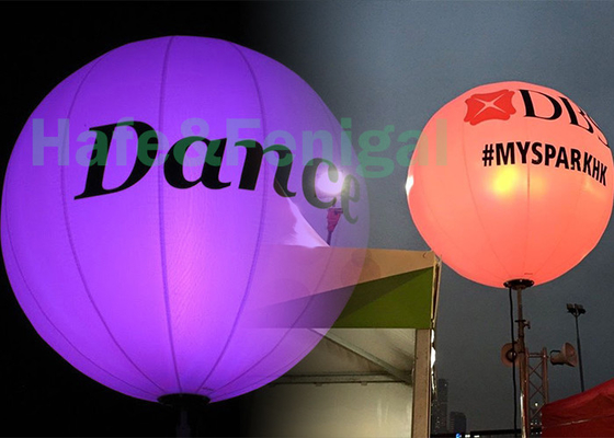 Decoração dedicada do evento da luz 200w do balão da lua montagem do fardo de 1.5m/de 2m