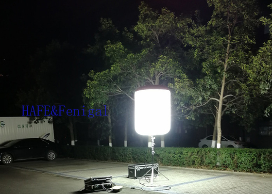 Salvamento portátil customizável HMI 1200W das luzes 360degree Glarefree dos balões do diodo emissor de luz do tripé