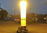 Torre de iluminação de emergência portátil inflável LED 400 W 5 m personalizável