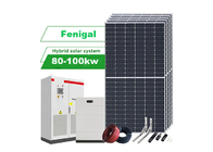 80KW 100KW Sistema de Energia Solar Híbrida 60Hz Industrial com Lifepo4 ou Bateria de Lítio