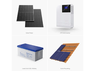 Sistema de armazenamento de energia solar de 48V 3Kw 5Kw 8Kw 10Kw Painel Sistema de energia híbrida doméstica desligada da rede