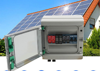 15A Combinador solar fotovoltaico caixa disjuntor 2 cordas de plástico 550VDC painel solar