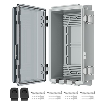 M20 Caixa de junção exterior impermeável de plástico com tampa transparente articulada