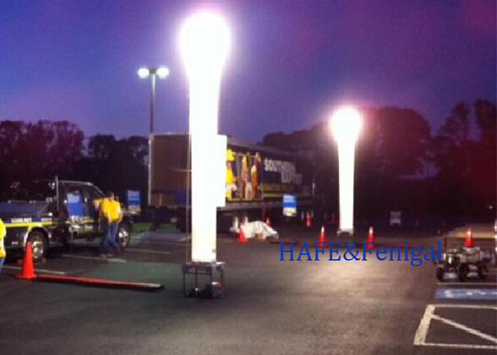 Torre de luz inflável portátil alimentada por bateria 3M 575W Para iluminação noturna Dimensões personalizáveis