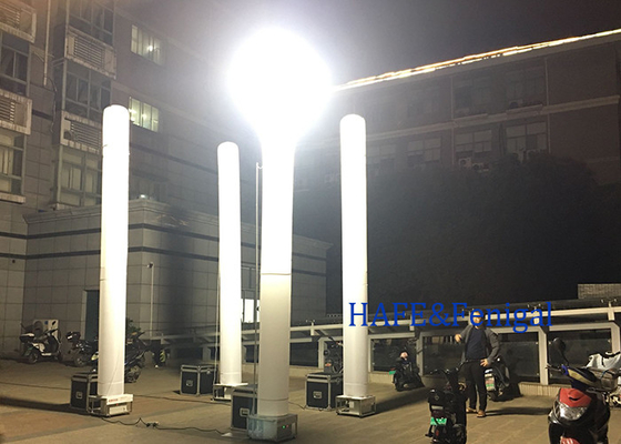 5M 1000w Simples e Rápidos Pilares Infláveis de Torre de Luz para Iluminação de Grande Área