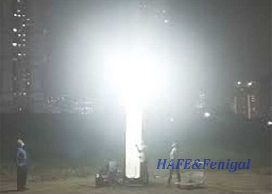 Torre de luz de segurança inflável HMI 1000W Adequado para iluminação industrial exterior à noite 360 graus