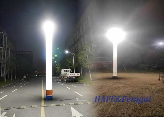 Torre de iluminação inflável portátil Equipamento de iluminação exterior noturna 575 W HMI Sem brilho