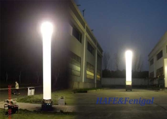 Torre de iluminação inflável portátil Equipamento de iluminação exterior noturna 575 W HMI Sem brilho