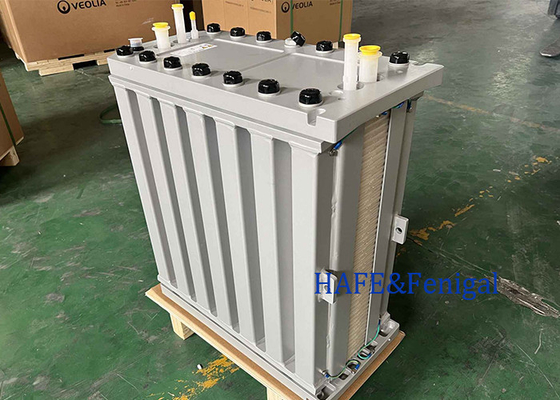 Intervalo de taxa de fluxo nominal de 3,4 m3/h 1,7    4.5 m3/h Modulos EDI da Veolia E-Cell MK-3