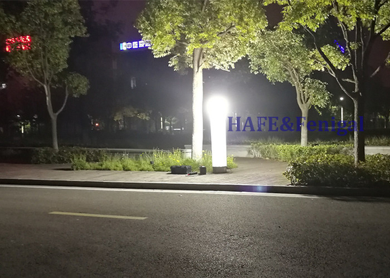 Luz de emergência portátil Torre de iluminação inflável Bateria de halogeneto metálico de 1000 W recarregável