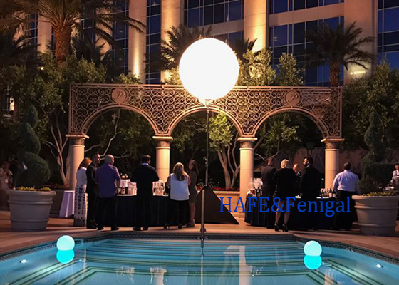 Outdoor Proof Water Activity Decoration Balão de luz LED 200W 400w Logotipo de tamanho personalizado