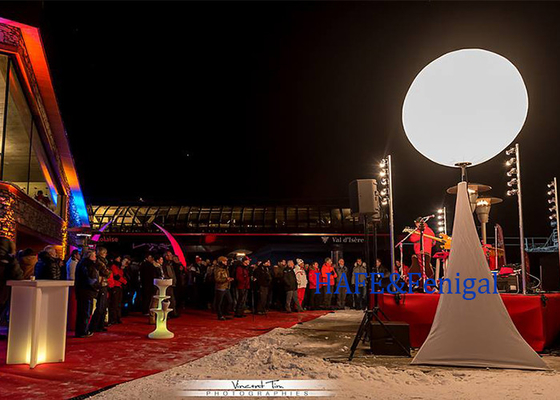 Outdoor Inflatabe Portavel Pole Stand Light Balão LED 400W Tripódio de publicidade