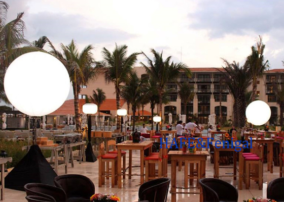 Outdoor Inflatabe Portavel Pole Stand Light Balão LED 400W Tripódio de publicidade