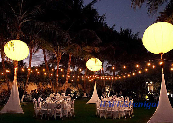Publicidade Balão inflável de luz LED 1-3M com logotipo Balão LED para decoração de atividades