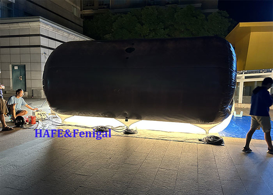 1.8kw tubo de hélio de ar preenchido Bi Color LED DMX CRMX controle de balão de luzes filme