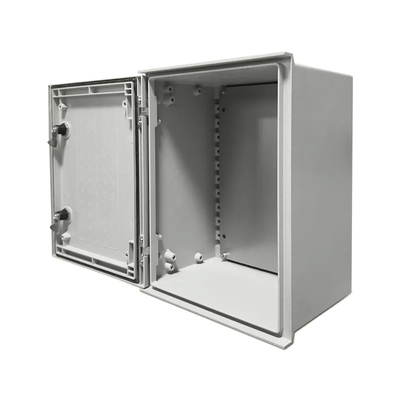 Caixa para distribuição elétrica ao ar livre de fibra de vidro revestida com revestimento em pó 300x250x140mm