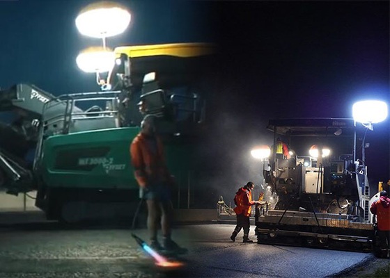 Torre de Iluminação com Balão de Segurança LED 600w Para Iluminação de Reparos em Estradas e Edificações