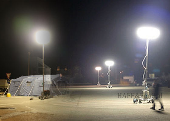 Iluminação industrial e de resgate ao ar livre de 200W, lâmpada de balão de tripé sem brilho