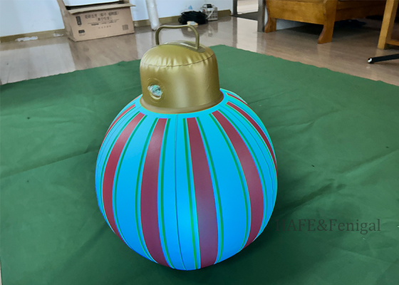 Luz de Balão LED Natal Inflável PVC (Prata/Ouro) - Decoração de Casa Externa Impressionante Torre de Luz de Balão