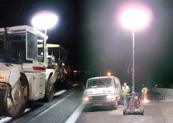 Solar Series 640W LED Safety Balloon Light Ideal para construção noturna de resgate de incêndio