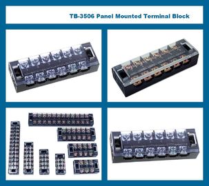 o bloco de terminais 230V 400V 660V de 25A 12 Polo fixou a montagem da placa do parafuso da barreira