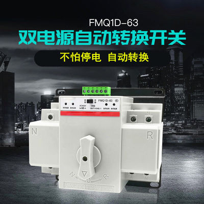 Interruptor automático de transferência do ATS da classe dupla 2P 63A 220V dos Cb do poder