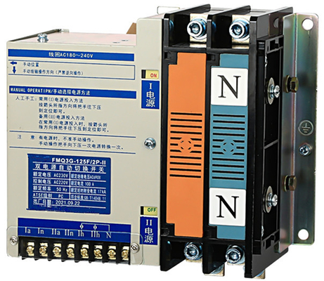 220V 100 controlador automático do interruptor ICD LCD de transferência do ATS do poder duplo do ampère