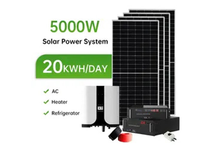 Home Sistema de Energia Solar 8KW 5KW 3KW Kit Solar 20KW 10KW Sistema de Energia Solar Off Grid