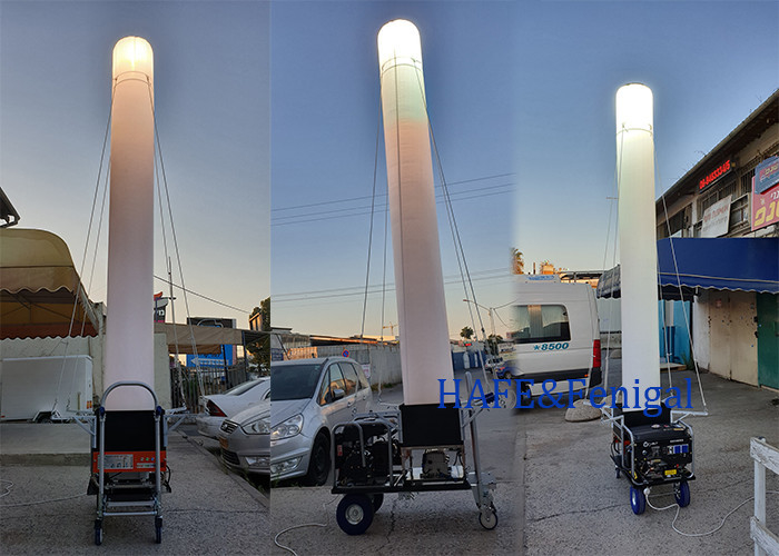 Iluminação Noturna Externa Portátil Grande Área 3-5M 1000W Torre de Luz Inflável