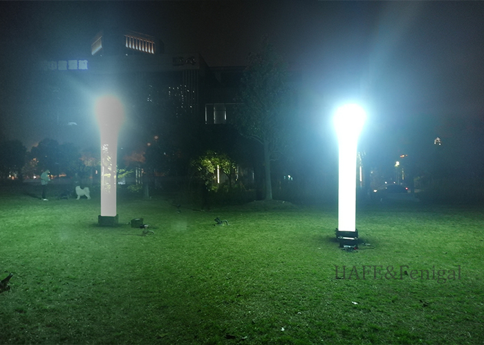 Sistema de emergência de torre de iluminação inflável 1200W 60HZ Suporte portátil ao ar livre personalizado