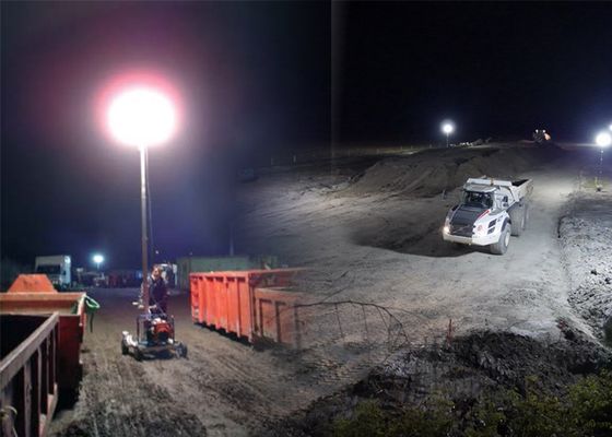 Balões LED Tripé HAFE Série Sun 1200W 40000-48000 Lúmens Luz Sem Ofuscamento para Resgate Industrial Construção Emergência