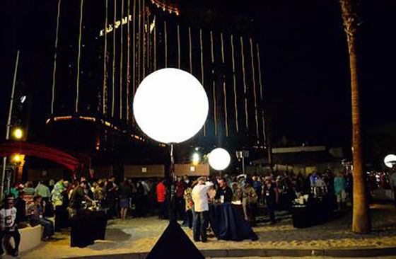 600 diâmetro exterior interno da decoração 1.6m/5.2ft do evento da luz do balão da lua do watt