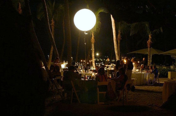 600 diâmetro exterior interno da decoração 1.6m/5.2ft do evento da luz do balão da lua do watt