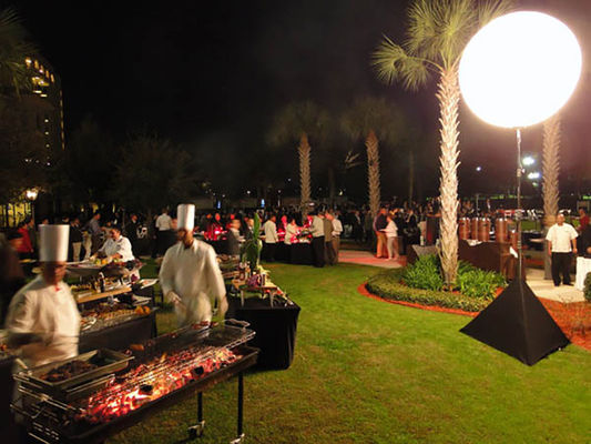 Iluminação alta inflável dos eventos da iluminação da luz 640W do balão da lua de Dimmable