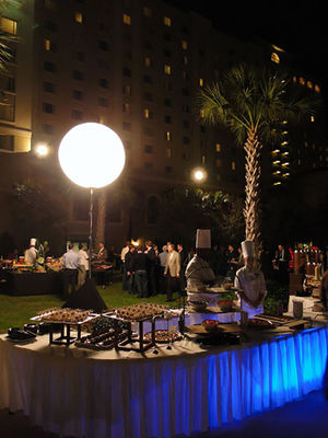 Iluminação alta inflável dos eventos da iluminação da luz 640W do balão da lua de Dimmable